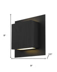 Black LED Dimmable Outdoor Hanging Light