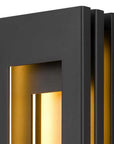 Black LED Dimmable Outdoor Hanging Light
