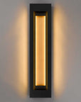 Black LED Dimmable Outdoor Hanging Light