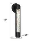 Black Water LED Dimmable Outdoor Hanging Light