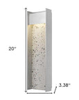 Silver LED Dimmable Outdoor Hanging Light