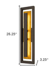 Bronze LED Dimmable Outdoor Hanging Light