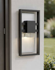 Black LED Dimmable Outdoor Hanging Light
