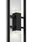 Black LED Dimmable Outdoor Hanging Light