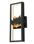Black LED Dimmable Outdoor Hanging Light