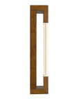 Brass Crackled LED Dimmable Outdoor Hanging Light