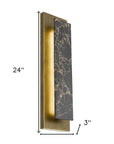 Brass LED Dimmable Outdoor Hanging Light