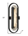 Brass LED Dimmable Outdoor Hanging Light