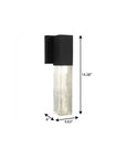 Black Transparent LED Dimmable Outdoor Hanging Light