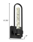 Black Transparent LED Dimmable Outdoor Hanging Light