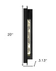 Black LED Dimmable Outdoor Hanging Light