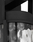 Black Hammered LED Dimmable Outdoor Hanging Light
