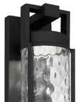 Black Hammered LED Dimmable Outdoor Hanging Light