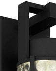 Black Hammered LED Dimmable Outdoor Hanging Light