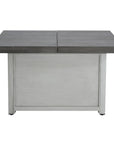 50000 BTU 45" Gray Aluminum Propane Rectangular Fire Pit With Cover