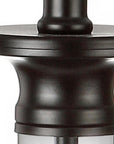 Set of Two 30" Black Table Lamps With Drum Shades