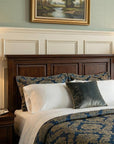 Set of Two 30" Black Table Lamps With Drum Shades