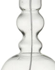 Set of Two 29" Clear Novelty Table Lamps With Drum Shades