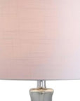 Set of Two 29" Clear Novelty Table Lamps With Drum Shades