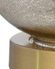 Set of Two 25" Gold Novelty Table Lamps With Drum Shades