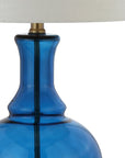 Set of Two 25" Gold Novelty Table Lamps With Drum Shades