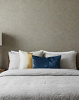 Set of Two 27" Silver Novelty Table Lamps With Drum Shades