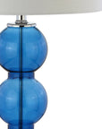 Set of Two 27" Silver Novelty Table Lamps With Drum Shades