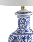 Set of Two 25" Gold Novelty Table Lamps With Globe Shades