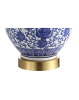 Set of Two 25" Gold Novelty Table Lamps With Globe Shades