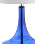 Set of Two 26" Silver Novelty Table Lamps With Drum Shades
