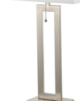 Set of Two 29" Nickel Table Lamps With Shades