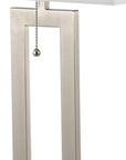 Set of Two 29" Nickel Table Lamps With Shades