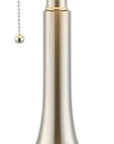 Set of Two 24" Nickel Gourd Table Lamps With Drum Shades