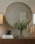 Set of Two 26" Antiqued Bronze Lighthouse Table Lamps With Drum Shades