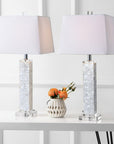 Set of Two 29" Clear Novelty Table Lamps With Shades
