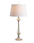 Set of Two 33" Champagne Novelty Table Lamps With Globe Shades