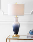 32" Gold Novelty Table Lamp With Drum Shade