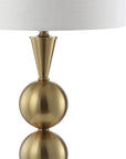 33" Gold Novelty Table Lamp With Drum Shade