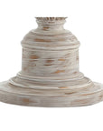 33" White Table Lamp With Drum Shade