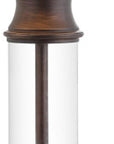 Set of Two 32" Bronze Novelty Table Lamps With Empire Shades