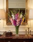 Set of Two 32" Bronze Novelty Table Lamps With Empire Shades