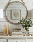 Set of Two 32" Clear Novelty Table Lamps With Drum Shades