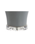 Set of Two 27" Clear Novelty Bedside Lamps With Empire Shades