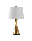 Set of Two 26" Black Novelty Table Lamps With Empire Shades