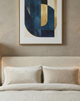 Set of Two 27" White And Brass Table Lamps With Drum Shades