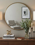Set of Two 30" White Table Lamps With Drum Shades