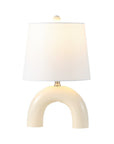 Set of Two 18" Clear Novelty Table Lamps With Empire Shades