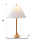 Set of Two 25" Brown Table Lamps With Empire Shades