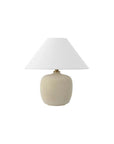 Set of Two 18" Clear Novelty Table Lamps With Empire Shades