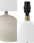 Set of Two 18" Clear Novelty Table Lamps With Cone Shades